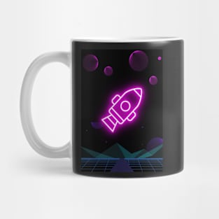 rocket neon Mug